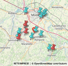 Mappa Via Enrico Caruso, 41051 Castelnuovo Rangone MO, Italia (6.95188)