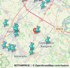 Mappa Via Enrico Caruso, 41051 Castelnuovo Rangone MO, Italia (6.1045)