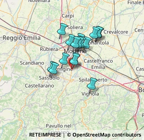 Mappa Via Enrico Caruso, 41051 Castelnuovo Rangone MO, Italia (9.39188)