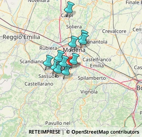 Mappa Via Enrico Caruso, 41051 Castelnuovo Rangone MO, Italia (8.70182)