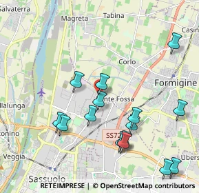 Mappa Via dei Tipografi, 41049 Sassuolo MO, Italia (2.22667)