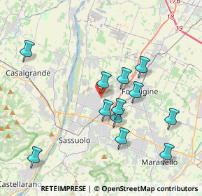 Mappa Via dei Tipografi, 41049 Sassuolo MO, Italia (3.82417)