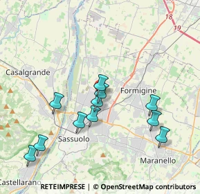 Mappa Via dei Tipografi, 41049 Sassuolo MO, Italia (3.81545)