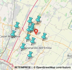 Mappa Via Savena Abbandonato, 40057 Granarolo dell'Emilia BO, Italia (3.05917)