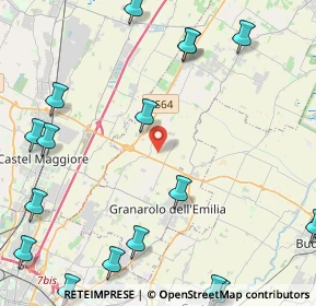 Mappa Via Savena Abbandonato, 40057 Granarolo dell'Emilia BO, Italia (6.7415)