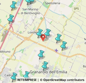 Mappa Via Savena Abbandonato, 40057 Granarolo dell'Emilia BO, Italia (2.66)