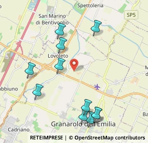 Mappa Via Savena Abbandonato, 40057 Granarolo dell'Emilia BO, Italia (2.32273)