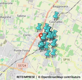 Mappa Via c. Battisti, 41043 Formigine MO, Italia (1.027)