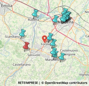Mappa Via Spontini, 41043 Formigine MO, Italia (8.21529)