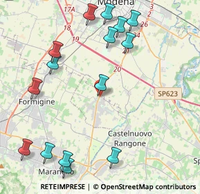 Mappa Via S. Quasimodo, 41051 Castelnuovo Rangone MO, Italia (5.208)