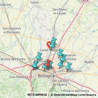 Mappa Piazza Giorgio Amendola, 40013 Castel Maggiore BO, Italia (6.68167)