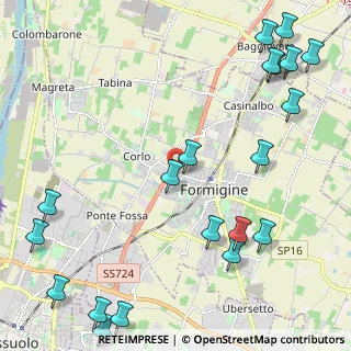 Mappa Via Gioacchino Rossini, 41043 Formigine MO, Italia (3.1545)