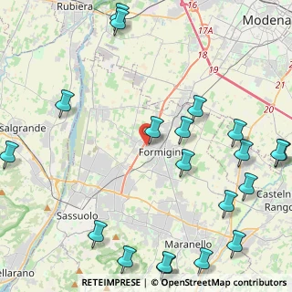 Mappa Via Gioacchino Rossini, 41043 Formigine MO, Italia (6.155)