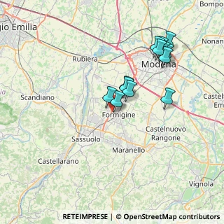 Mappa Via Gioacchino Rossini, 41043 Formigine MO, Italia (7.16308)