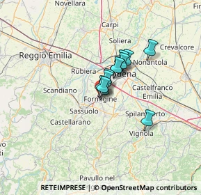 Mappa 41043 Formigine MO, Italia (7.10417)