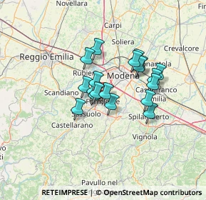 Mappa 41043 Formigine MO, Italia (9.76263)