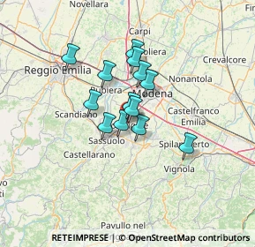 Mappa 41043 Formigine MO, Italia (9.01462)