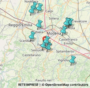 Mappa 41043 Formigine MO, Italia (14.88154)
