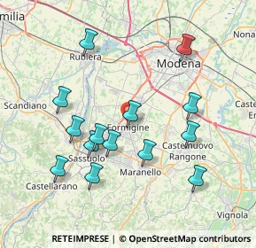 Mappa 41043 Formigine MO, Italia (7.63857)