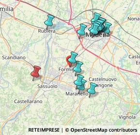 Mappa 41043 Formigine MO, Italia (7.79176)