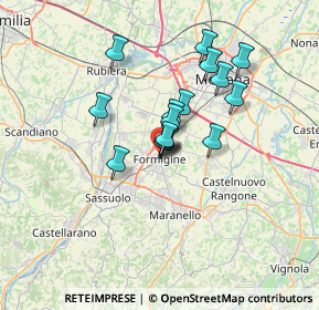 Mappa 41043 Formigine MO, Italia (5.02)