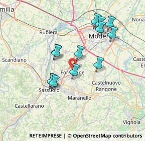 Mappa 41043 Formigine MO, Italia (6.75923)