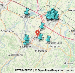 Mappa 41043 Formigine MO, Italia (7.9095)