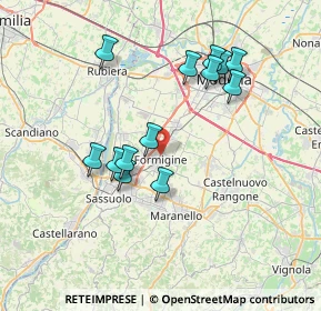 Mappa 41043 Formigine MO, Italia (6.91231)