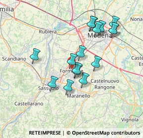 Mappa 41043 Formigine MO, Italia (6.7975)