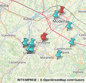Mappa 41043 Formigine MO, Italia (7.51)