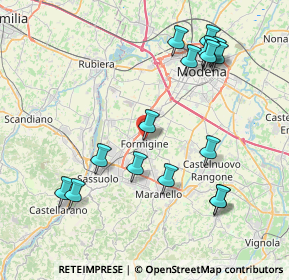 Mappa 41043 Formigine MO, Italia (8.86)