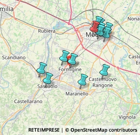 Mappa 41043 Formigine MO, Italia (7.4)