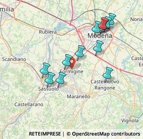 Mappa 41043 Formigine MO, Italia (7.31167)