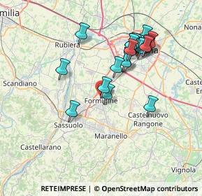 Mappa 41043 Formigine MO, Italia (6.9615)