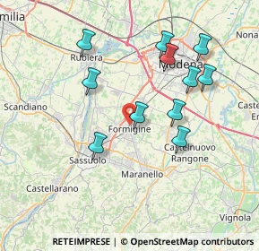Mappa 41043 Formigine MO, Italia (7.33364)