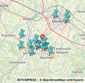 Mappa 41043 Formigine MO, Italia (6.24357)