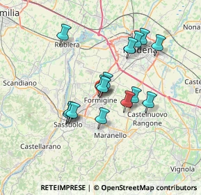 Mappa 41043 Formigine MO, Italia (5.93067)