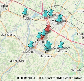 Mappa 41043 Formigine MO, Italia (5.72643)