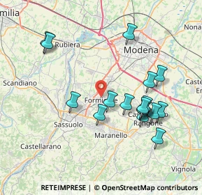 Mappa 41043 Formigine MO, Italia (7.65706)