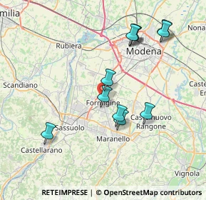 Mappa 41043 Formigine MO, Italia (7.54909)