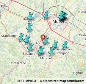 Mappa 41043 Formigine MO, Italia (7.744)