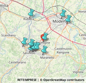 Mappa 41043 Formigine MO, Italia (6.49273)