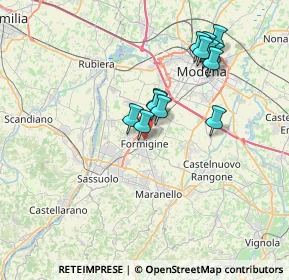 Mappa 41043 Formigine MO, Italia (6.72231)