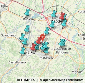 Mappa 41043 Formigine MO, Italia (6.6315)
