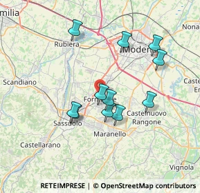 Mappa 41043 Formigine MO, Italia (6.45545)