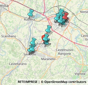 Mappa 41043 Formigine MO, Italia (7.1135)