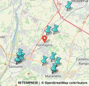 Mappa 41043 Formigine MO, Italia (4.79667)