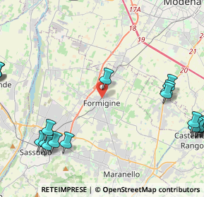 Mappa 41043 Formigine MO, Italia (6.6645)