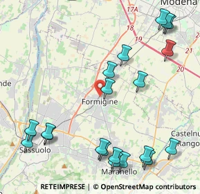 Mappa 41043 Formigine MO, Italia (5.4225)