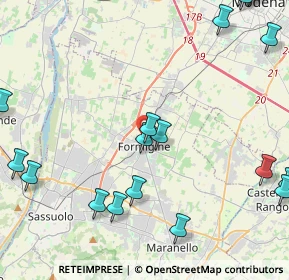 Mappa 41043 Formigine MO, Italia (6.3545)